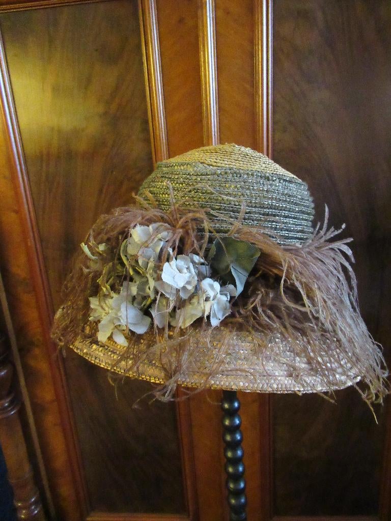 ANTIEK FLAPPER HOED verzenden mogelijk, Ophalen, Dames