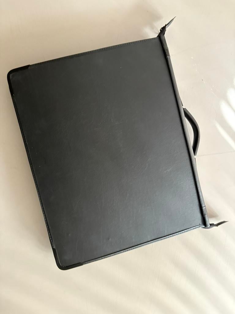 Luxe Portfolio presentatiemap A3 zwart lederlook, Hobby en Vrije tijd, Tekenen, Ophalen of Verzenden