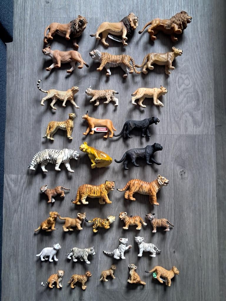 Schleich Wilde Dieren Katachtigen Collectie, Ophalen of Verzenden, Zo goed als nieuw