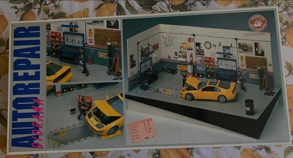 Vintage garage diorama, Ophalen of Verzenden, Zo goed als nieuw, 1:32 tot 1:50, Overige merken
