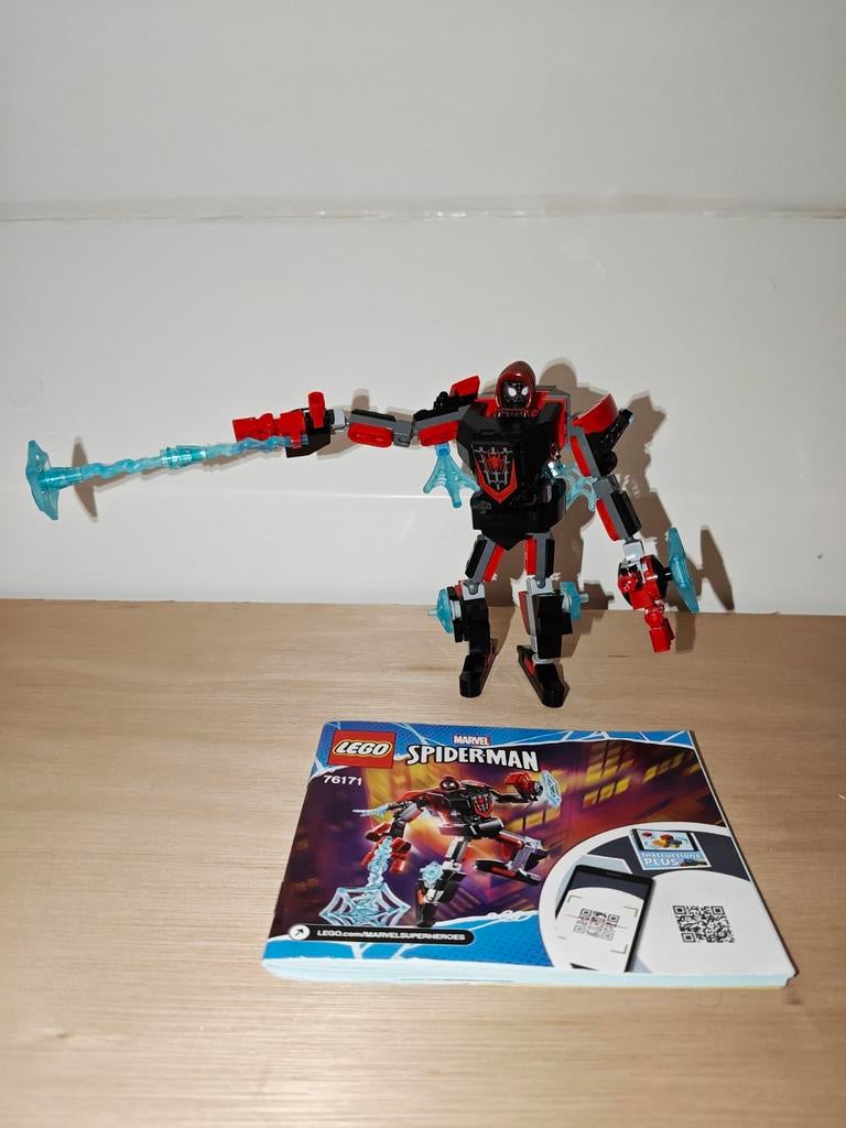 LEGO 76171 Miles Morales Mech, Ophalen of Verzenden, Zo goed als nieuw, Complete set, Lego