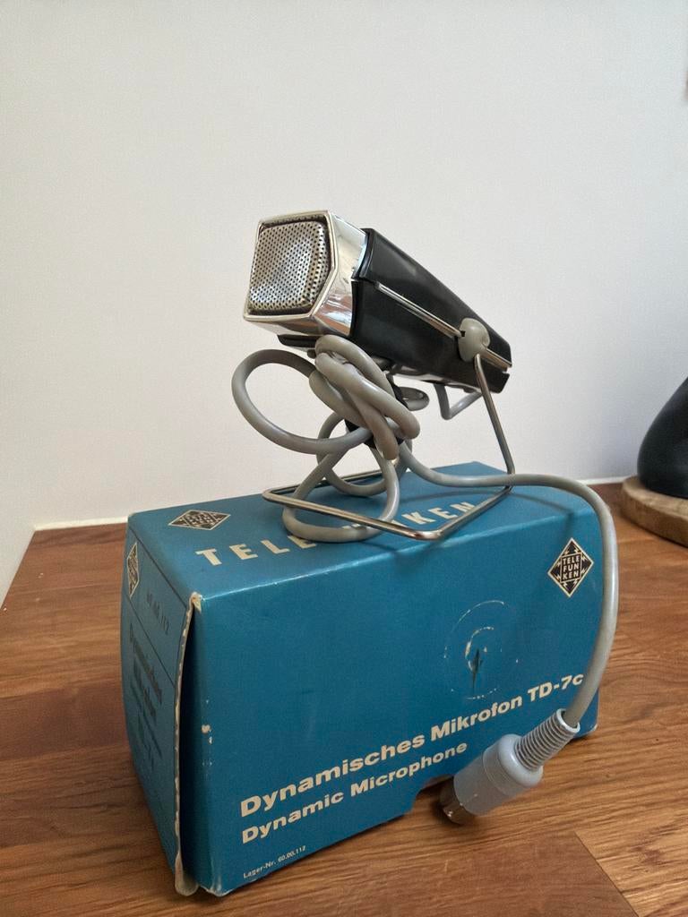 Telefunken TD-7c Vintage Dynamische Microfoon, Ophalen of Verzenden, Gebruikt, Studiomicrofoon