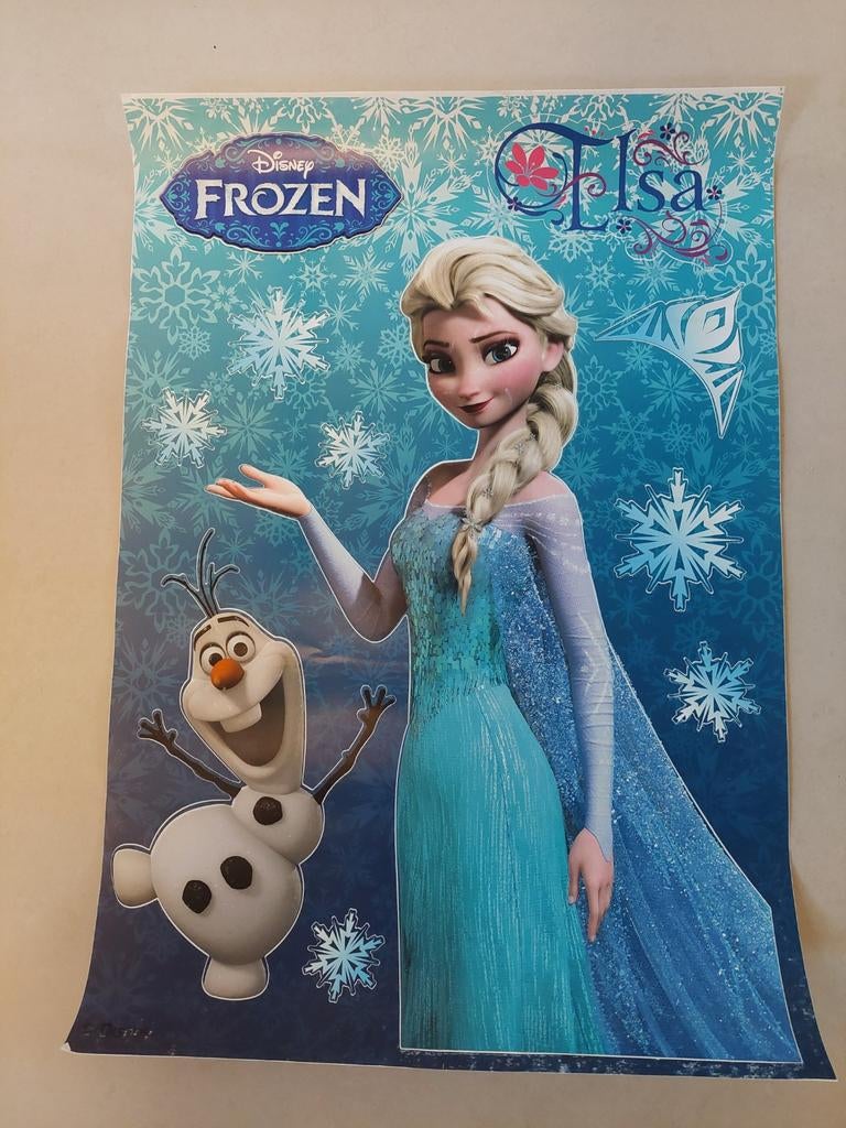 NIEUW! Frozen muur-deursticker, Verzamelen, Ophalen of Verzenden, Overige figuren, Nieuw, Overige typen