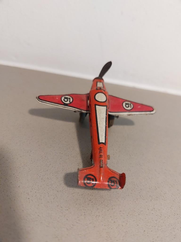 Vintage blikken penny toy vliegtuig – SIRO, Italië (jaren ’3, Ophalen of Verzenden