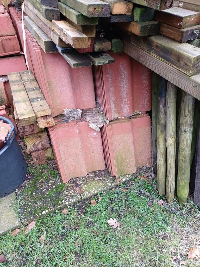 Rode RBB Sneldek Dakpannen - Diverse soorten, Ophalen, Gebruikt, Steen of Klei, 15 m² of meer