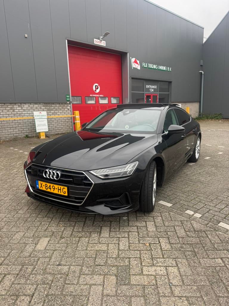 Audi A7 45 Tfsi 2019 Zwart, Auto's, Audi, Particulier, A7, Adaptieve lichten, Adaptive Cruise Control, Airbags, Airconditioning
