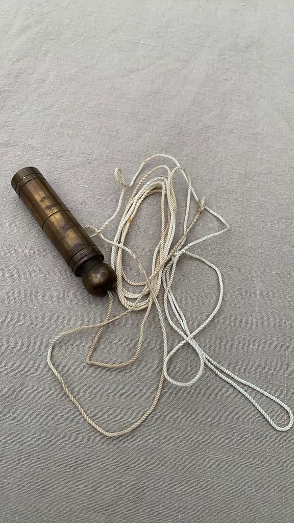 Vintage schietlood, messing/koper, Antiek en Kunst, Ophalen of Verzenden