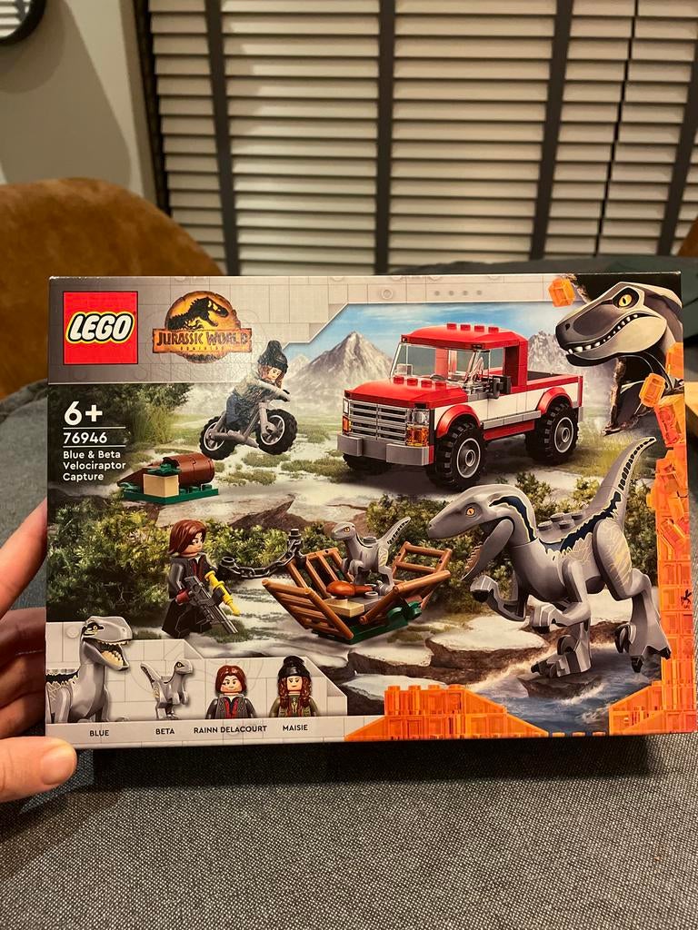 LEGO Jurassic World 76946 - Blue & Beta Velociraptor Capture, Ophalen of Verzenden, Nieuw, Complete set, Lego