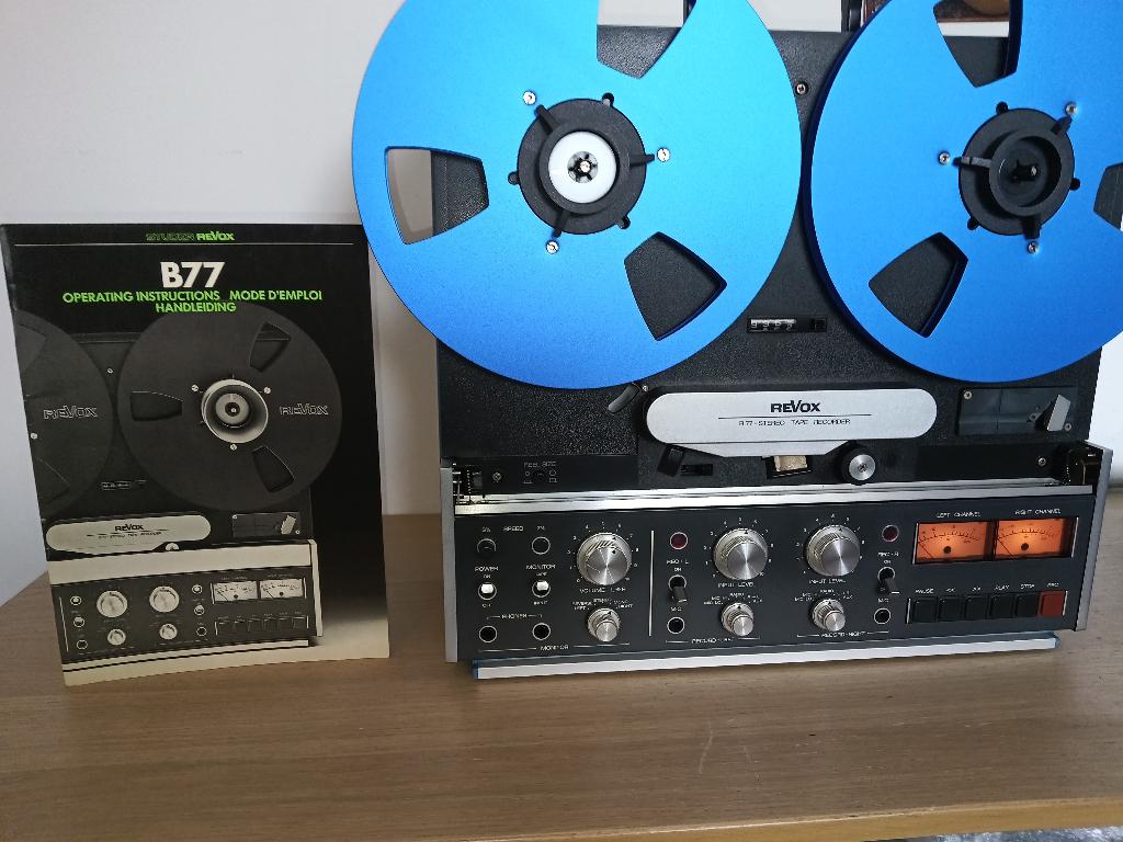 Revox B77 Bandrecorder - Blauw gespoten, incl. accessoires, Ophalen of Verzenden, Bandrecorder