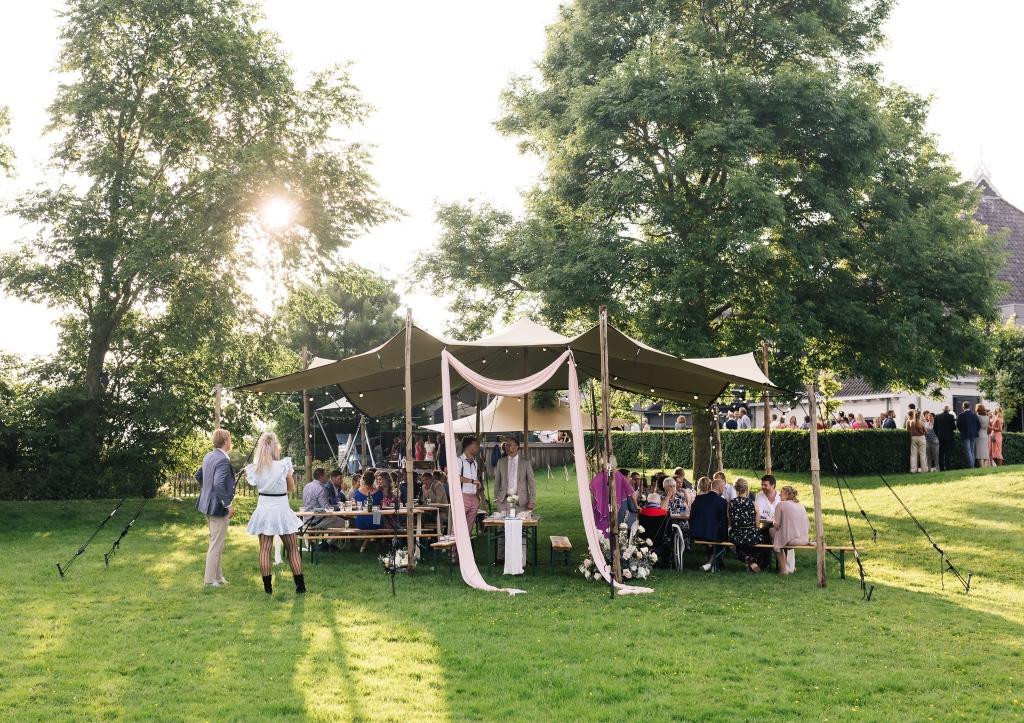 Stretchtent - Meerdere formaten! vanaf 50- 200+ personen, Ophalen, Zo goed als nieuw, Overige