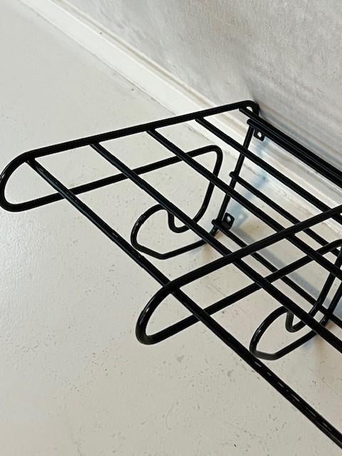 Fran wandkapstok jaren 80 kapstok retro draadstaal zwart, Huis en Inrichting, Wandkapstok, Gebruikt, IKEA, SE