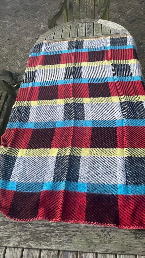 Vintage wollen deken, Ophalen of Verzenden, Gebruikt