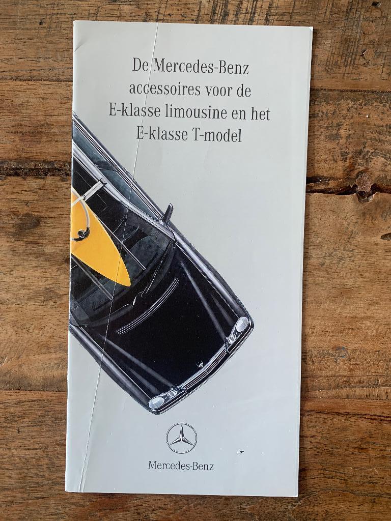 Folder brochure Mercedes-Benz E-klasse Accessoires 1997 W210, Zo goed als nieuw, Mercedes-Benz, Mercedes, Ophalen of Verzenden