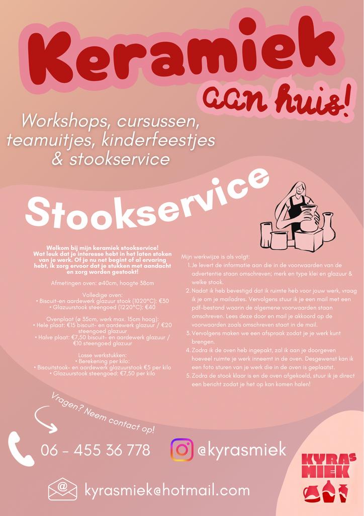 Stookservice keramiek omgeving Apeldoorn 🏺🍶🔥, Ophalen, Nieuw