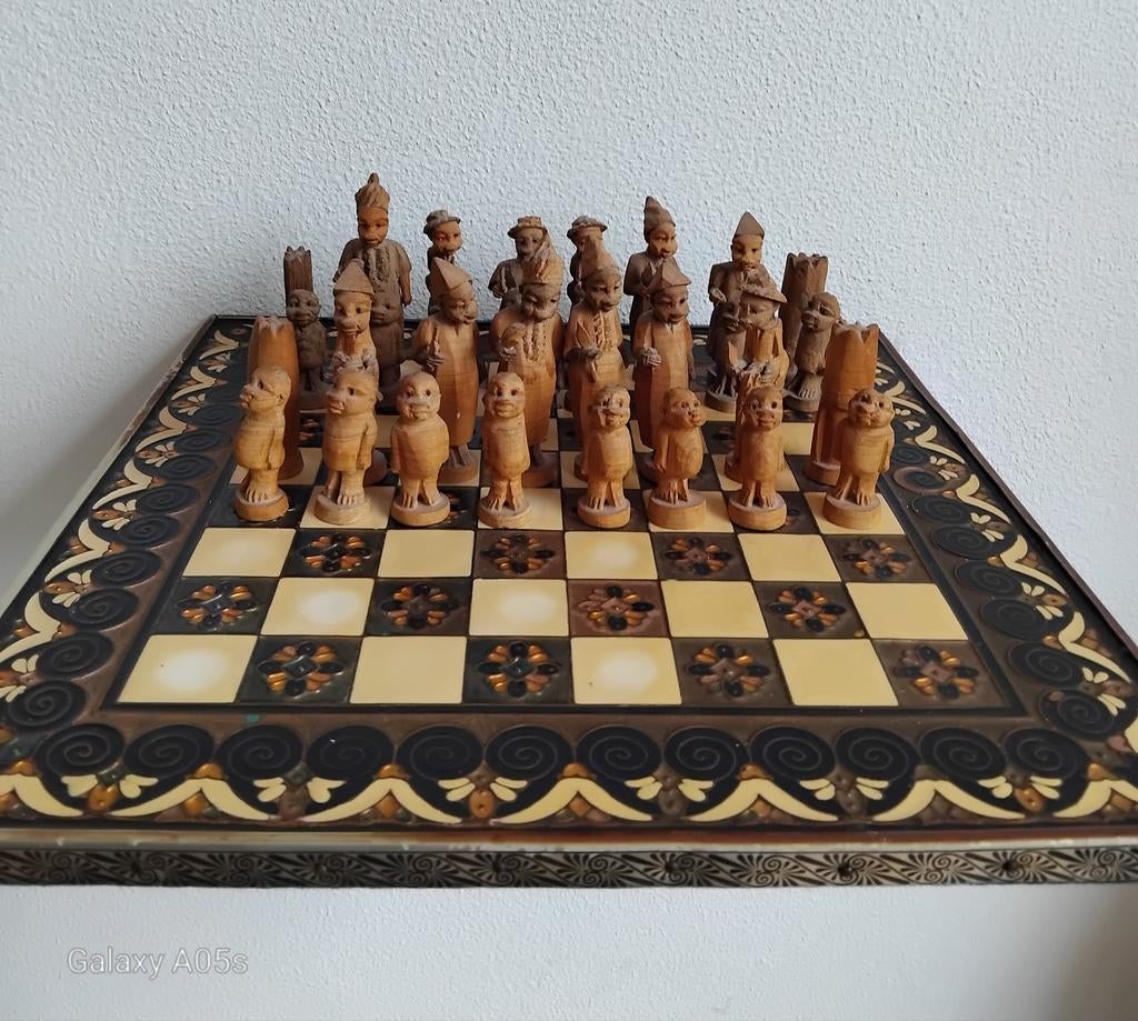 Schaakspel,handgemaakt., Ophalen