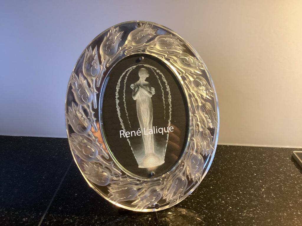 Lalique glas/ kristal fotolijst., Antiek en Kunst, Ophalen of Verzenden