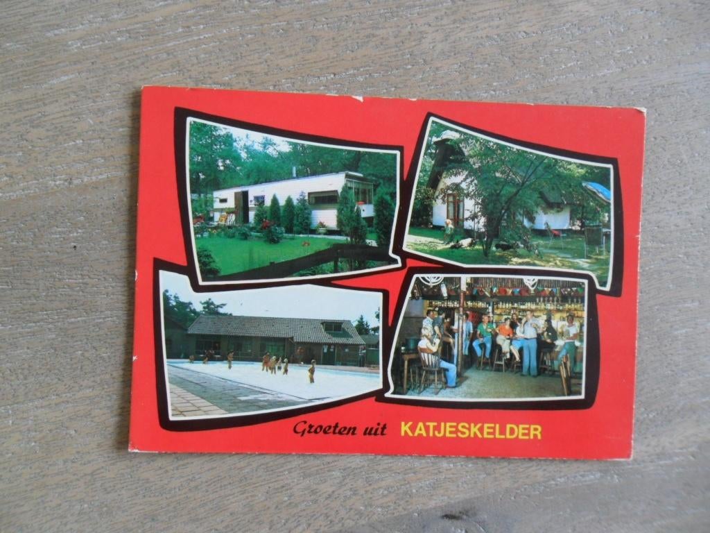 Oosterhout, kamp. centrum Katjeskelder/interieur bar/zwembad, Verzenden, 1980 tot heden, Gelopen, Noord-Brabant