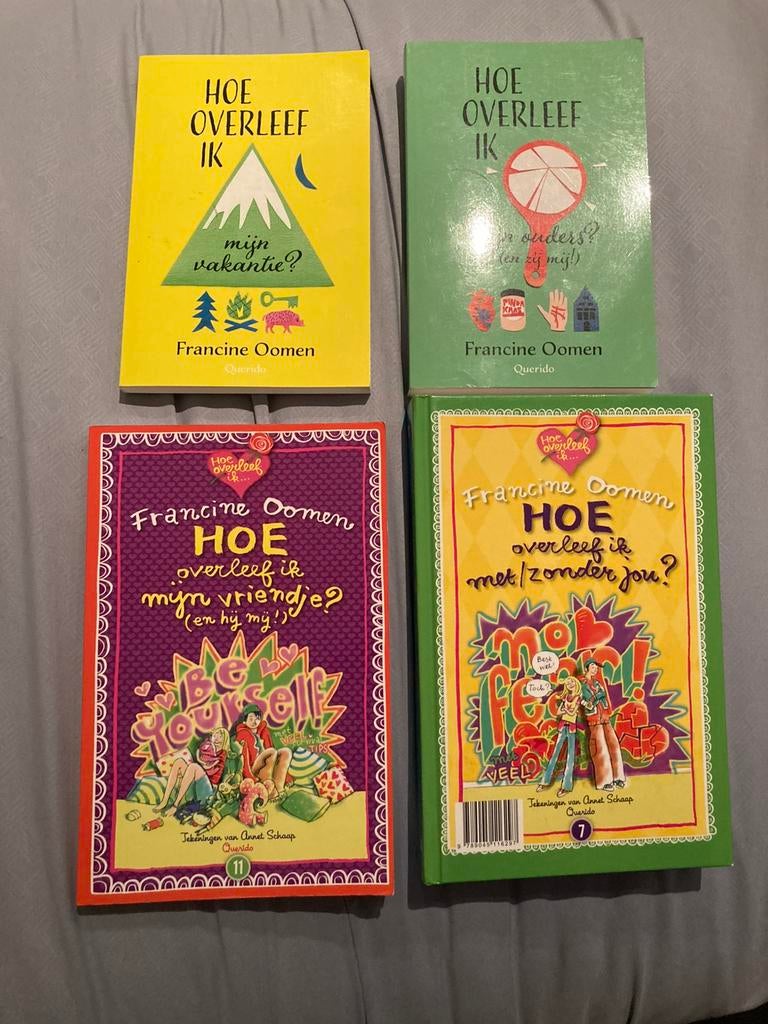 4 boeken hoe overleef ik, Boeken, Ophalen of Verzenden, Zo goed als nieuw