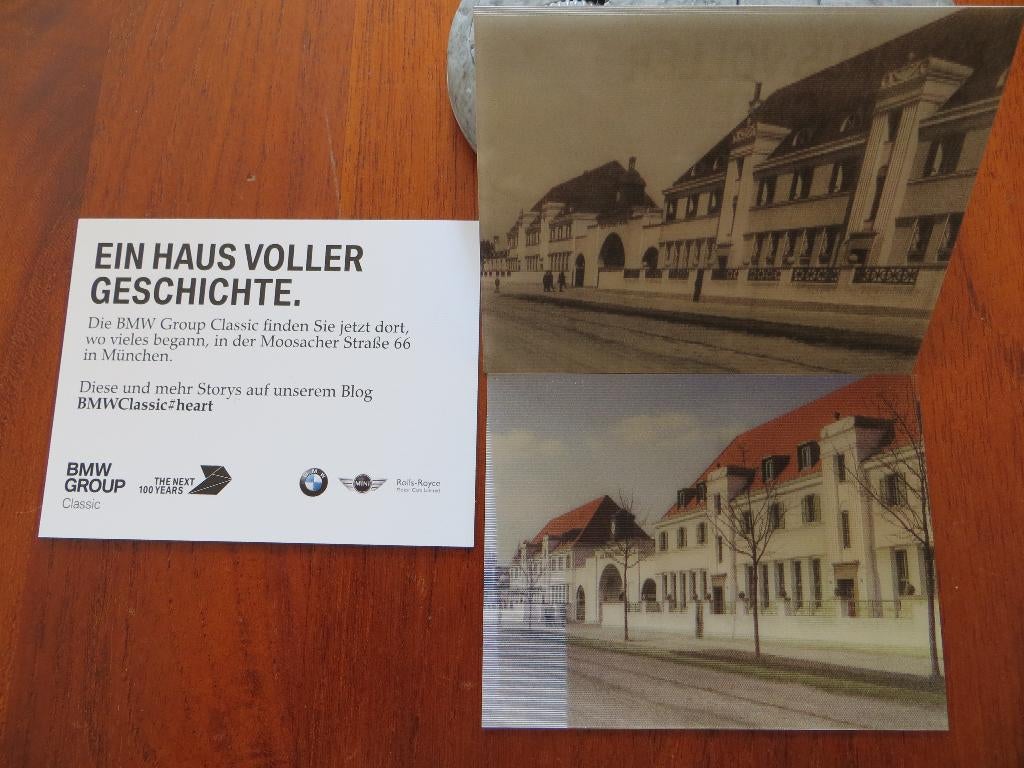 lenticulair kaartje: Ein Haus voller Geschichte BMW 100 jaar, Ophalen of Verzenden, Nieuw, BMW