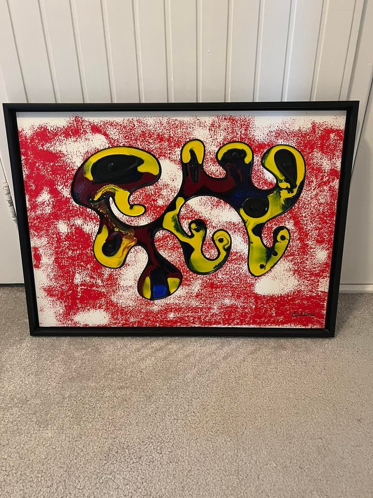 Erik Loman acryl op linnen, Ophalen of Verzenden