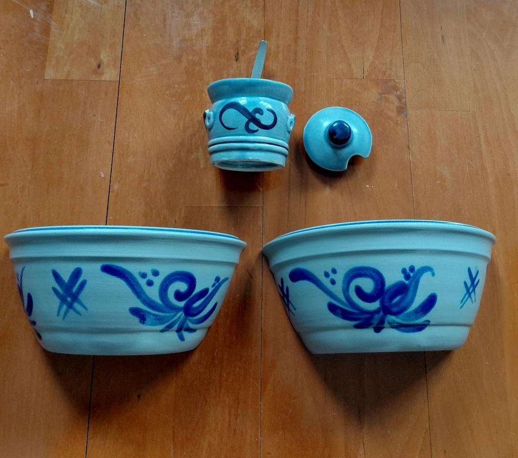 Suikerpotje + Keuls aardewerk: creabea creatieve toepassing, Hobby en Vrije tijd, Ophalen of Verzenden, Gebruikt