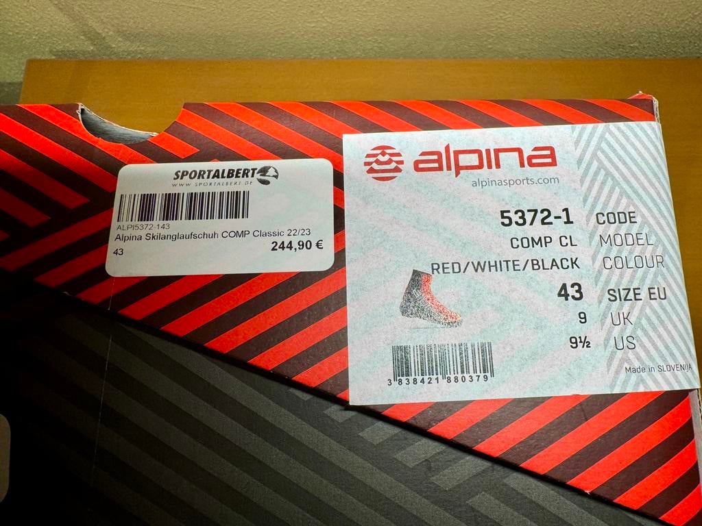 Alpina skiboots, ski schoenen langlauf klassiek, Ophalen of Verzenden