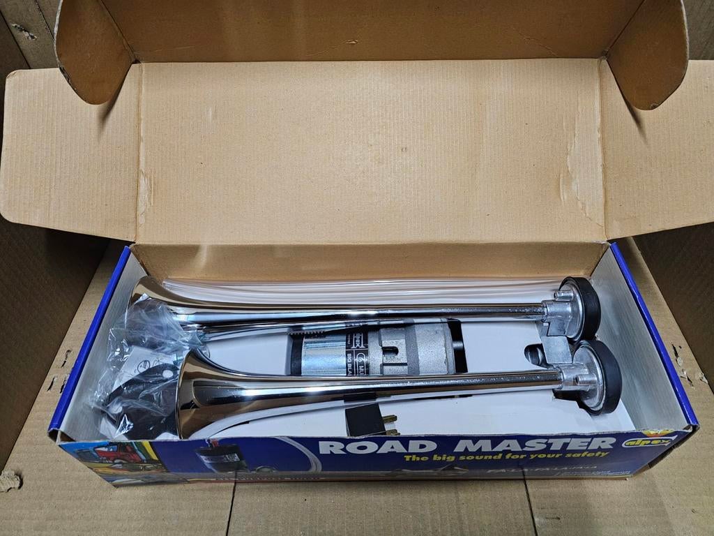 24v - Road master luchthoorn om en om schakelend nieuw, Ophalen of Verzenden, Nieuw, Reclamebord