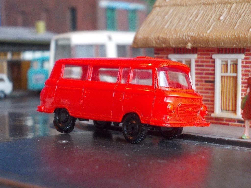 1961 Barkas B 1000 Kombiwagen/Kleinbus - SES DDR rood, Ophalen of Verzenden, Zo goed als nieuw, Bus of Vrachtwagen, Overige merken