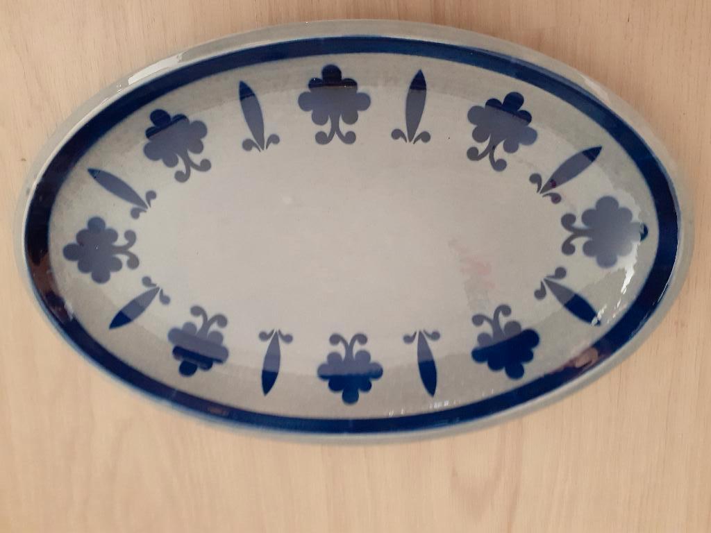 BOCH baltic La Louvière schotel ovaal *eureka*, Ophalen of Verzenden, Overige stijlen, Aardewerk, Schaal of Schalen