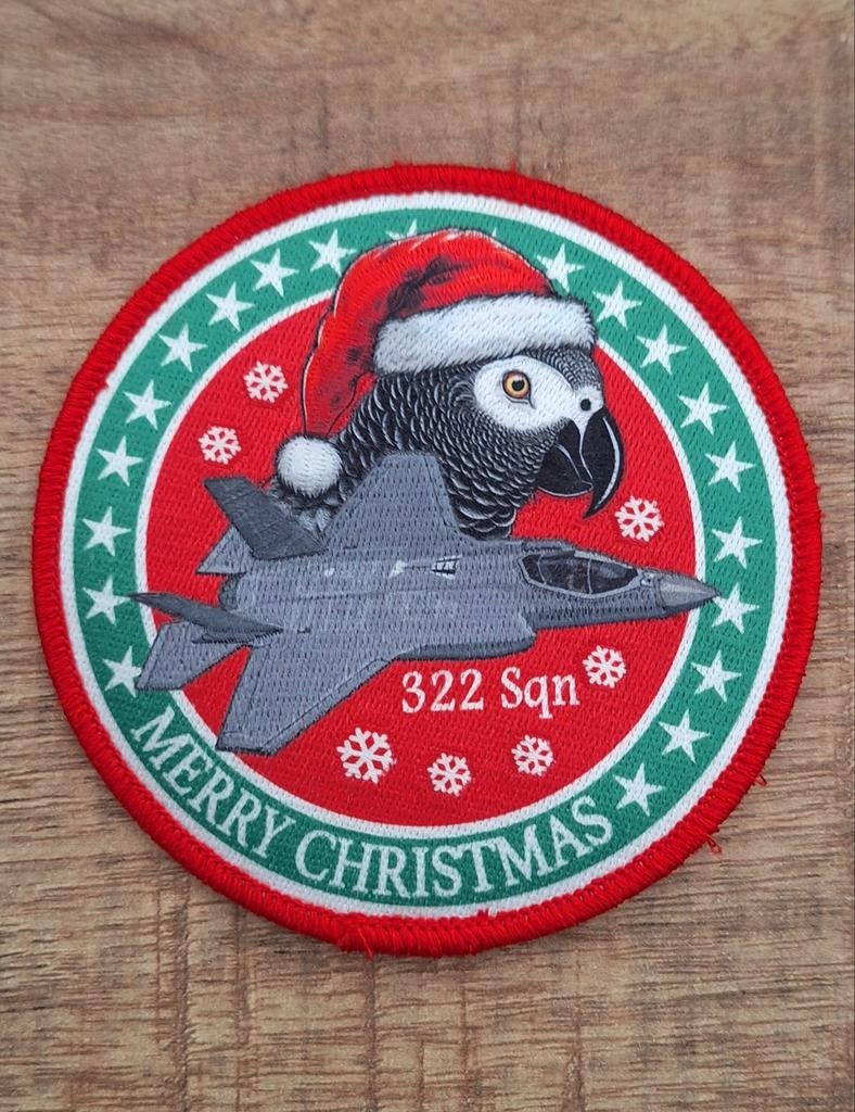 Klu patch 322 sqn F-35 en Polly - Merry Christmas, Ophalen of Verzenden