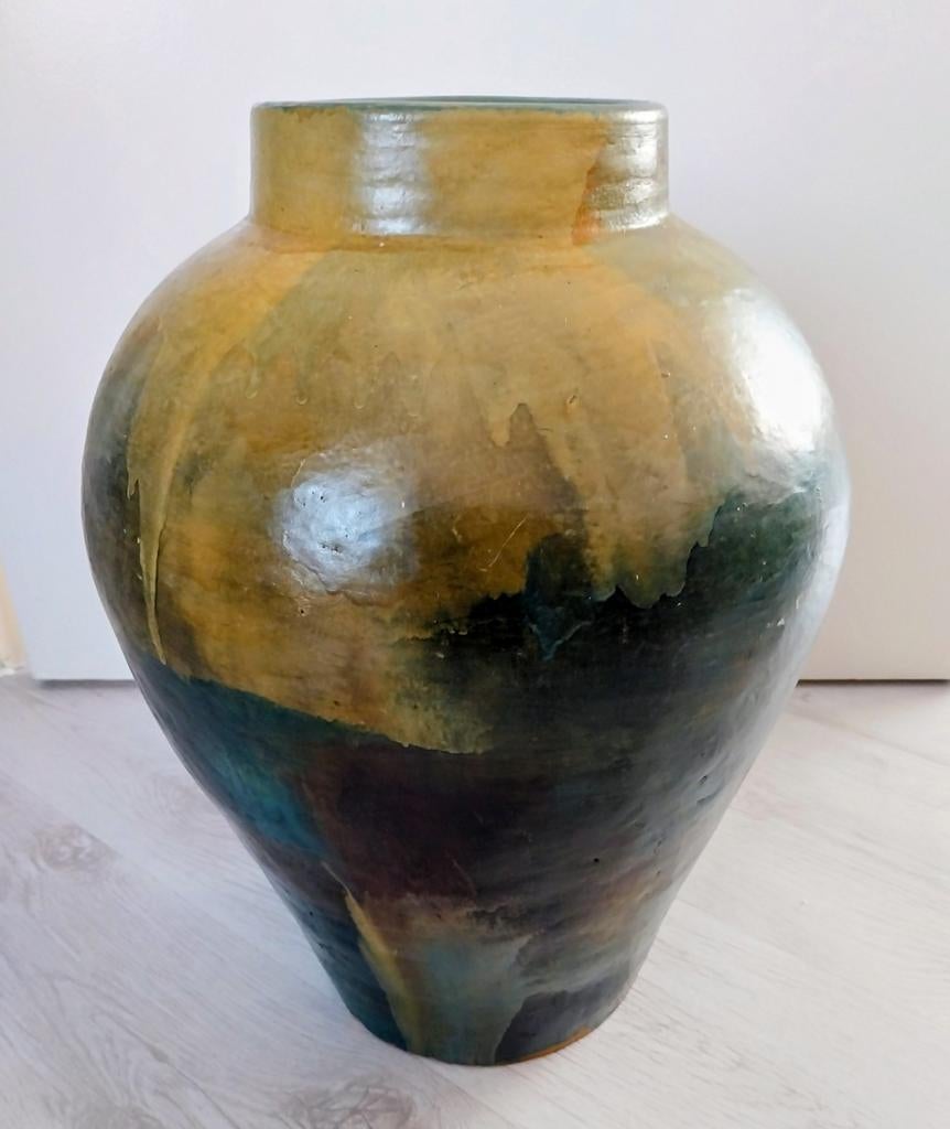 Vintage Raku Pottery, Ophalen, Overige kleuren, Glas, Minder dan 50 cm