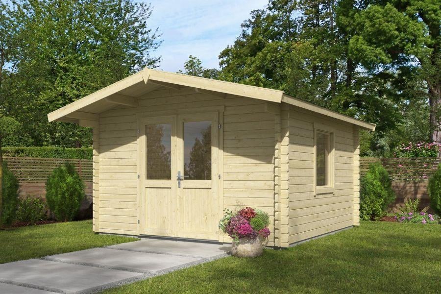 Actieblokhutten NU scherp geprijsd! OP=OP! Snelle levering!, 200 tot 400 cm, 3 ramen of meer, Blokhut, Nieuw