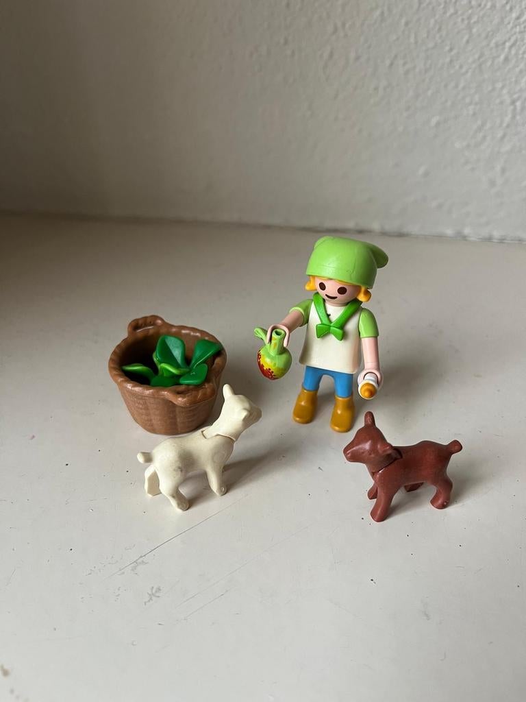 Playmobil meisje met geitjes - 4674 compleet, Ophalen of Verzenden, Zo goed als nieuw, Complete set