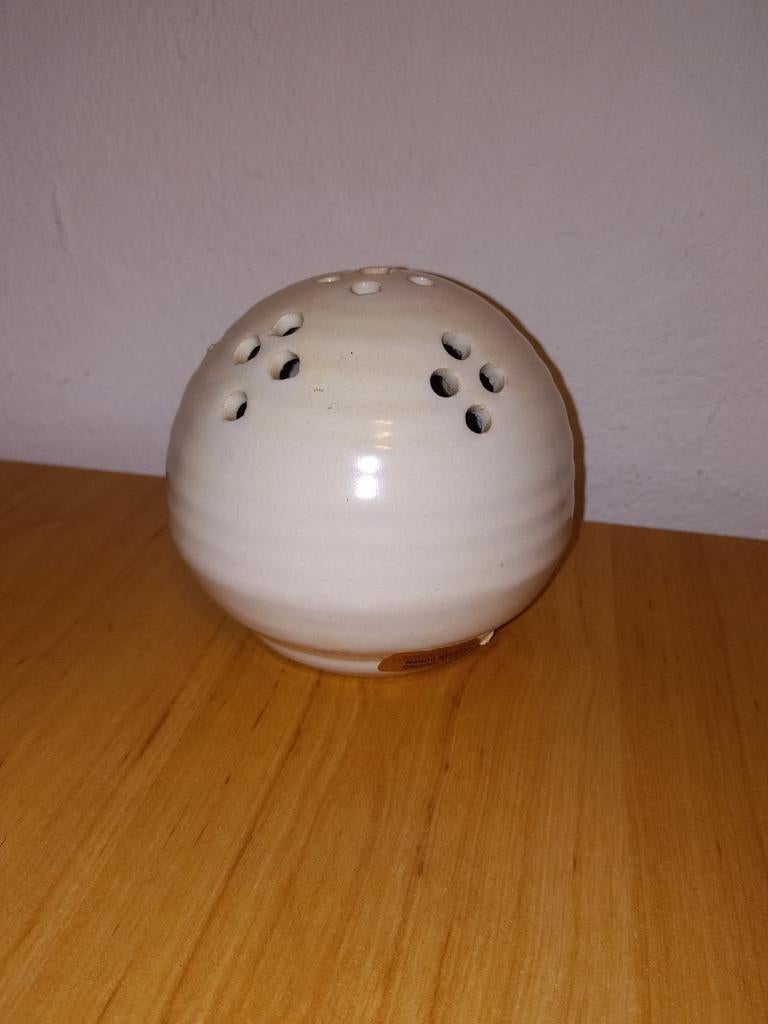 Bloemsteker Jan de Graaf, Huis en Inrichting, Woonaccessoires | Vazen, Ophalen of Verzenden, Zo goed als nieuw, Wit, Minder dan 50 cm