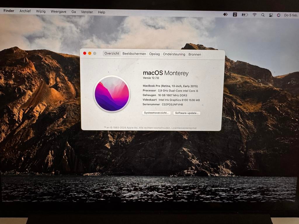 MacBook Pro 13” Retina – Early 2015, Computers en Software, Apple Desktops, 2 tot 3 Ghz, SSD, Zo goed als nieuw, Mac Pro