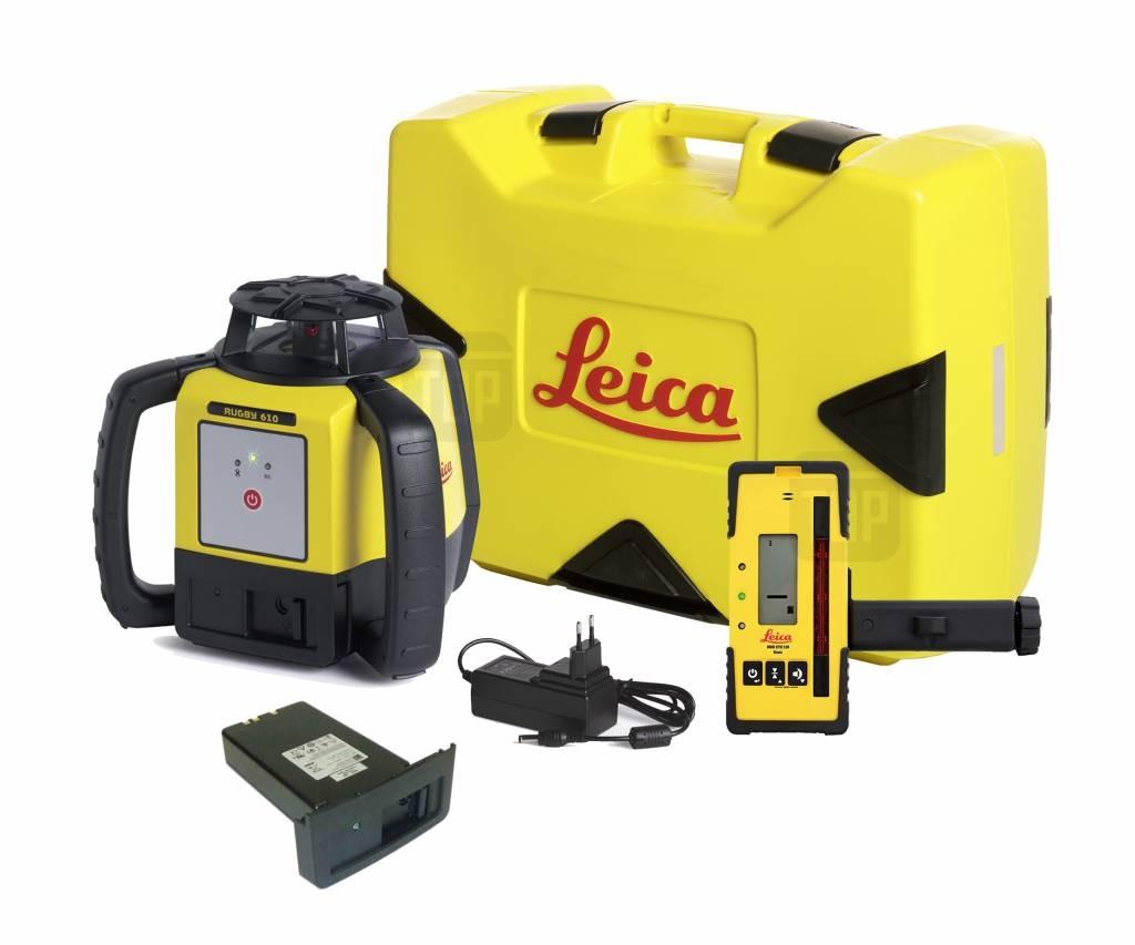 LEICA RUGBY 610 Li-ion bouwlaser + MM-ontv  DEMO, Doe-het-zelf en Verbouw, Meetapparatuur, Ophalen of Verzenden, Nieuw, Afstand