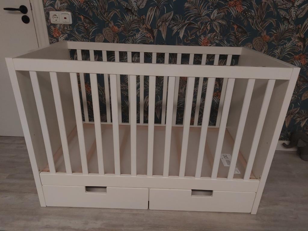 Wit ikea stuva ledikant met lades, Ophalen, Gebruikt, Ledikant