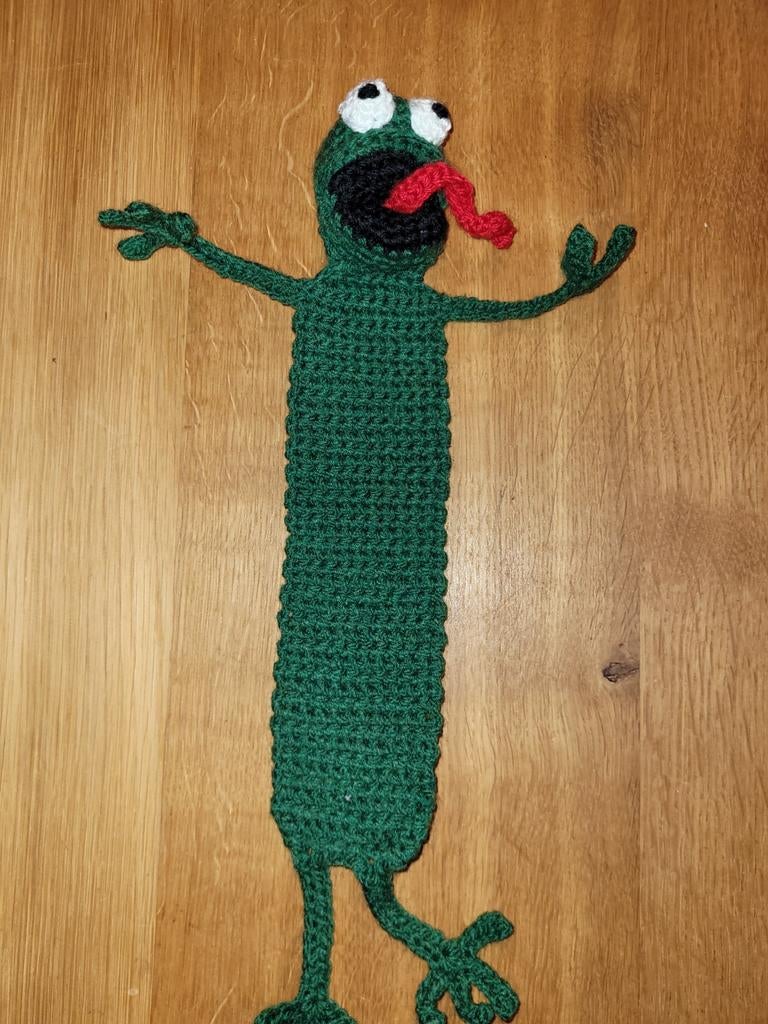 gehaakte boekenlegger: kikker, Ophalen of Verzenden, Nieuw, Haken, Overige typen