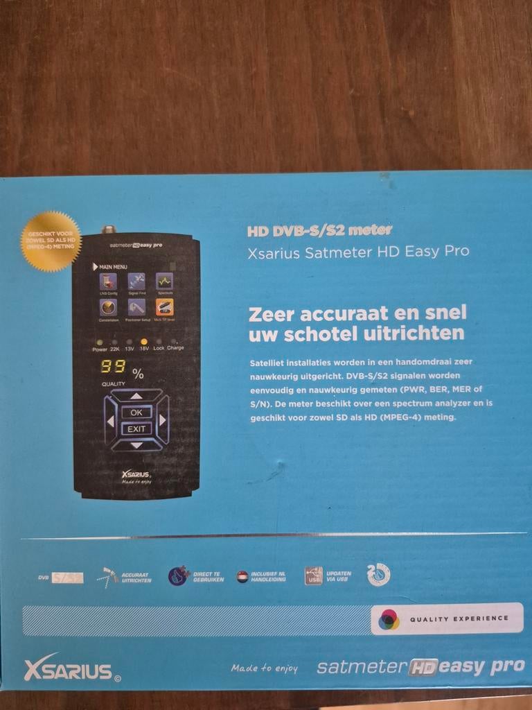 Xsarius Satmeter HD Easy Pro - Nieuwstaat, Audio, Tv en Foto, Schotelantennes, Ophalen of Verzenden