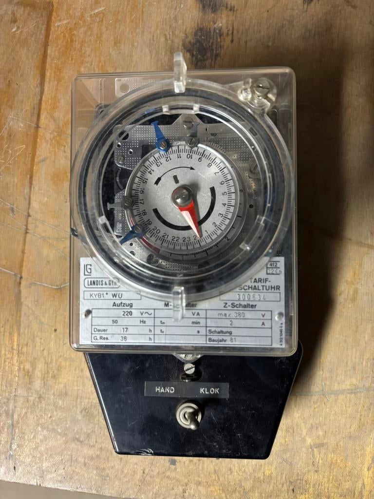 Landis & Gyr KYB1 schakelklok, Ophalen of Verzenden, Gebruikt, Overige typen