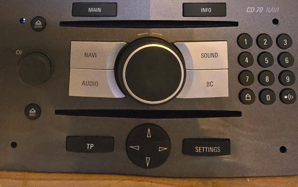 Opel Zafira 2005 CD70 autoradio NAVI, Ophalen, Gebruikt