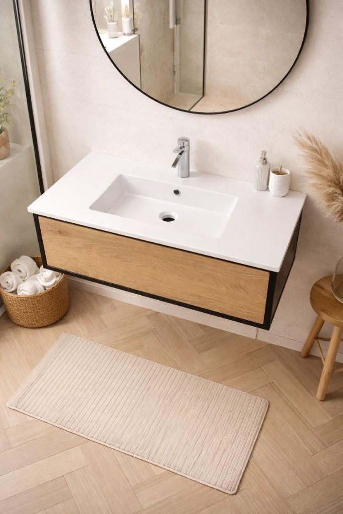 Badmeubel 80 - 100 - 120 massief eiken nu €499 WEG=WEG new, 100 tot 150 cm, Nieuw, Ophalen of Verzenden, Minder dan 100 cm