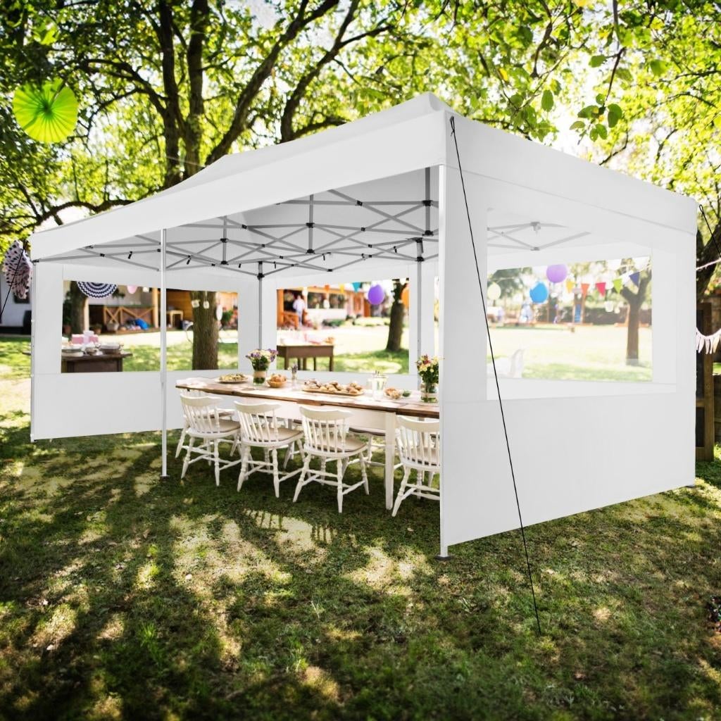 Partytent huren Grootegast 3x6 Statafels huren, Tuin en Terras, Partytenten, Ophalen, Opvouwbaar, Partytent, Minder dan 4 meter