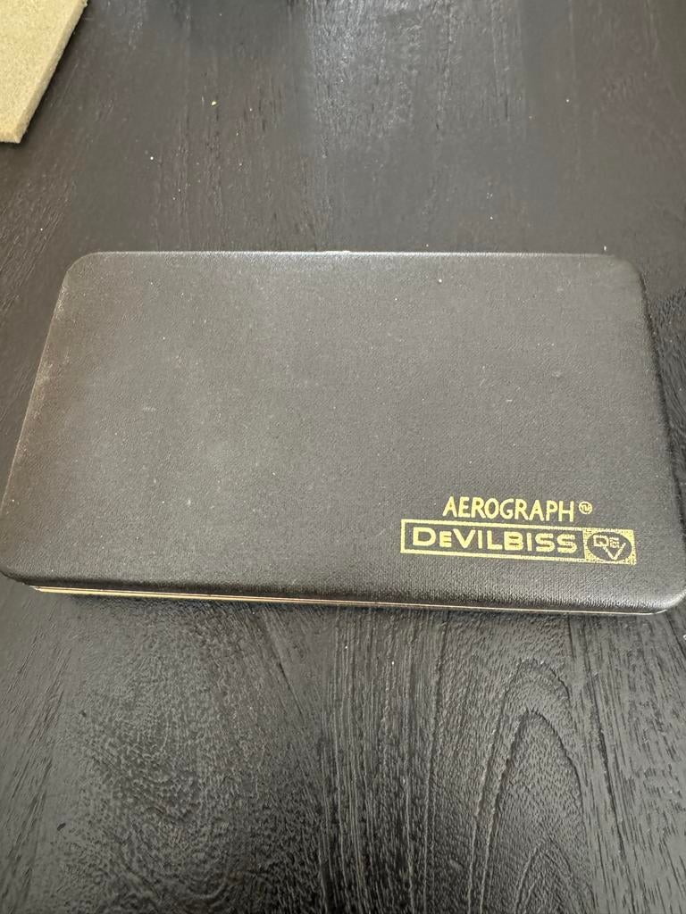 Vintage Aerograph DeVilbiss Super 63 Airbrush in doos, Hobby en Vrije tijd, Gebruikt, Earograph devilbiss, Verzenden, Earograph