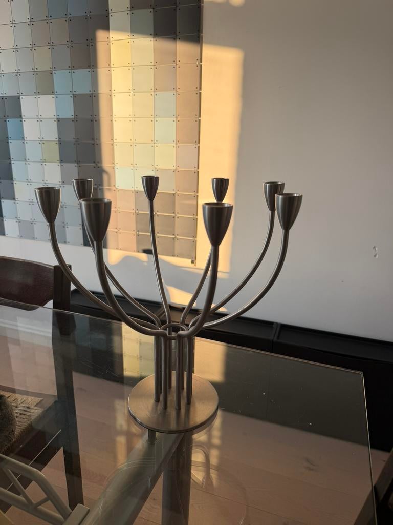 Ikea kandelaar, Huis en Inrichting, Woonaccessoires | Kandelaars en Kaarsen, Ophalen, Zo goed als nieuw, Metaal, Minder dan 25 cm