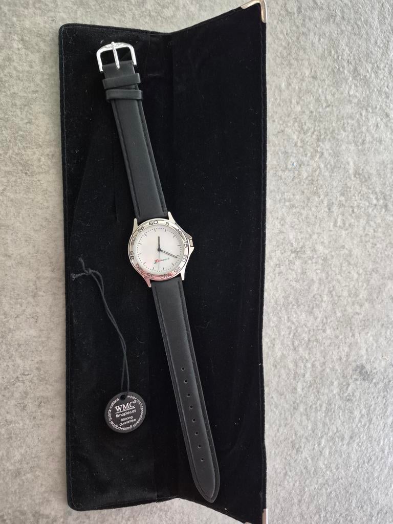 Vintage WMC 8813  Excellence Polshorloge, Overige merken, Leer, Staal, Polshorloge