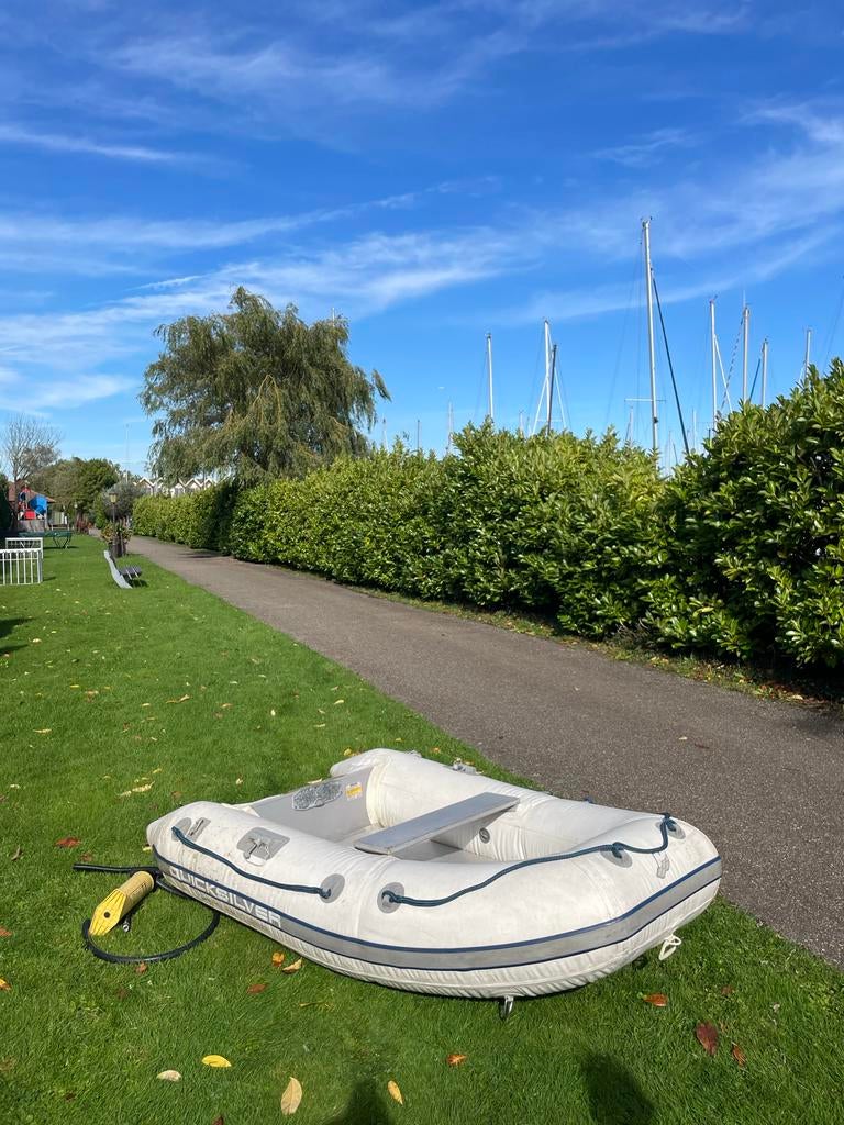 Quicksilver rubberboot, Ophalen, Gebruikt