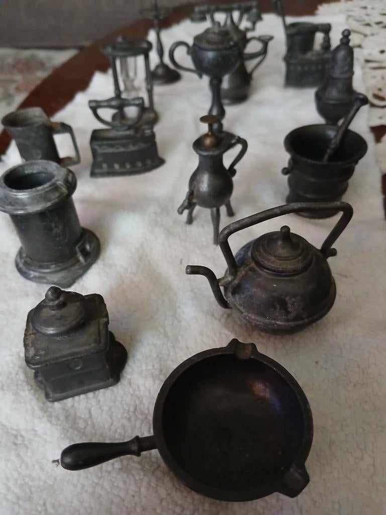 Kleine oude tinnen dingetjes, Antiek en Kunst, Ophalen