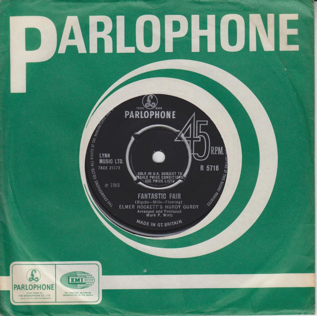 ELMER HOCKETT's HURDY GURDY / THE MOOSE MOSAIC, Gebruikt, 7 inch, Single, Ophalen of Verzenden