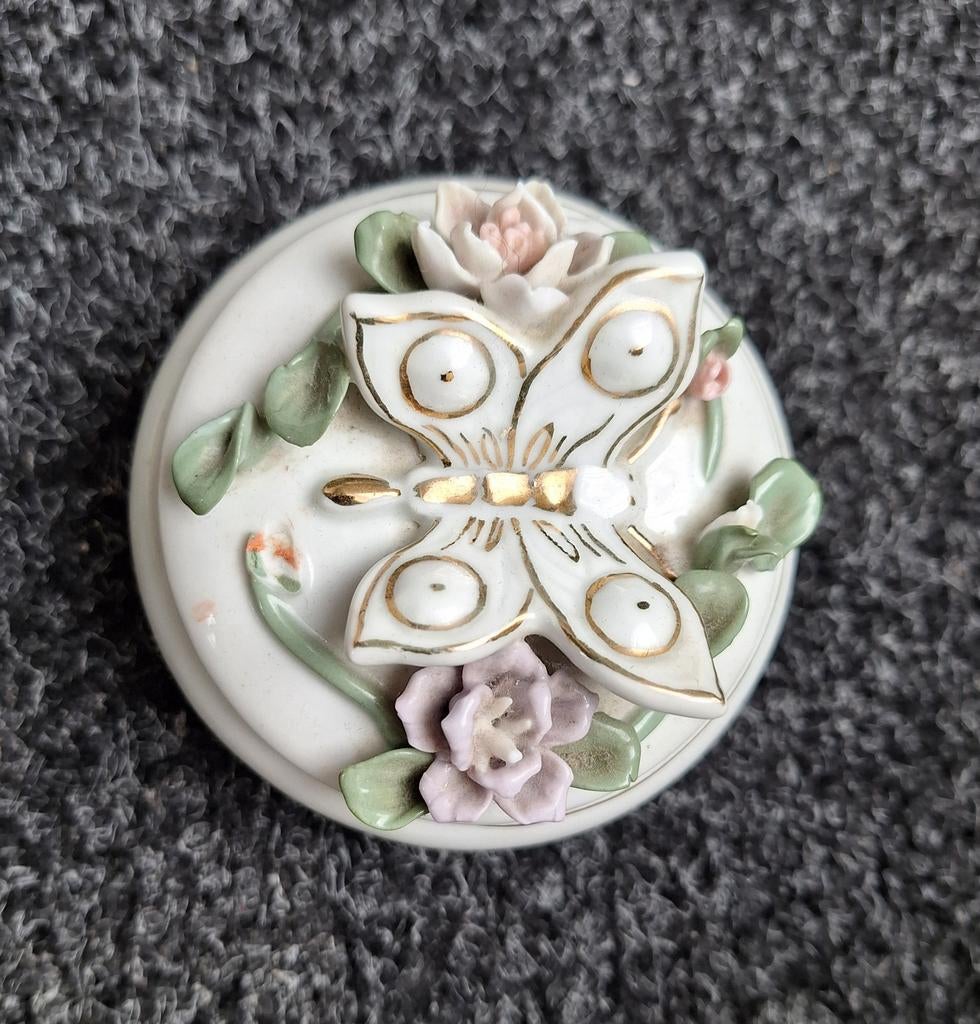 Vintage porseleinen snuisterijen doosje, Antiek en Kunst, Antiek | Porselein, Ophalen